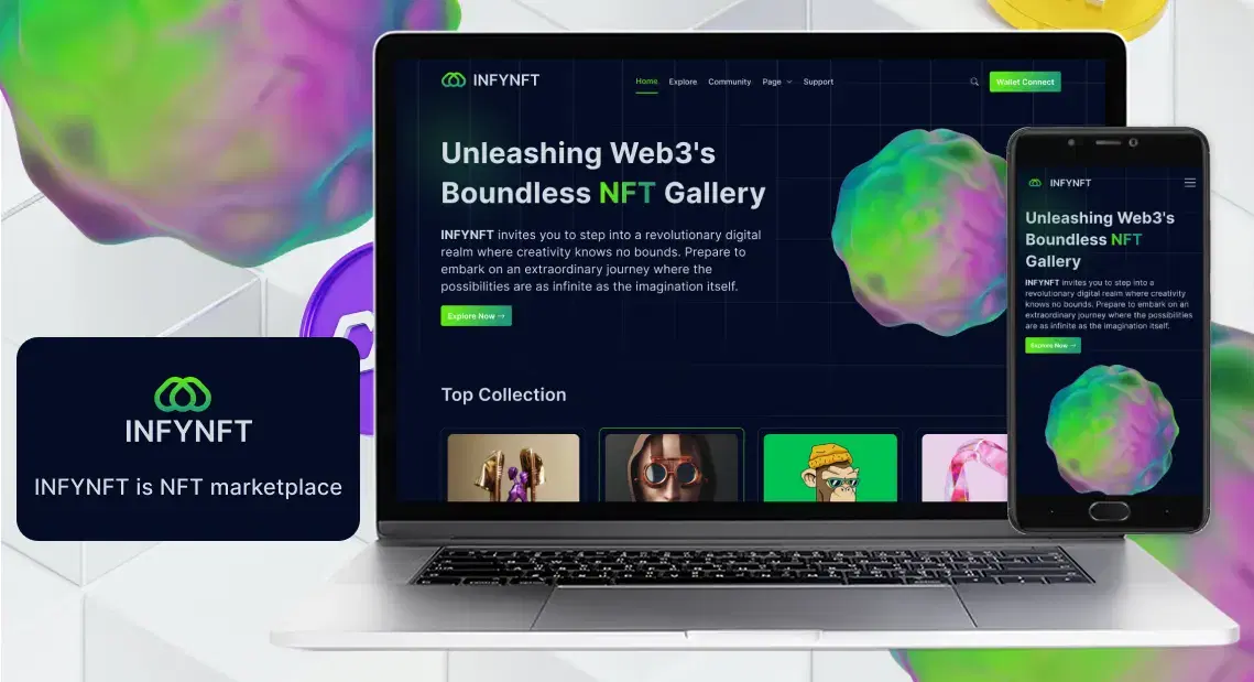 InfyNFT Tailwind CSS Templates - TailwindTap