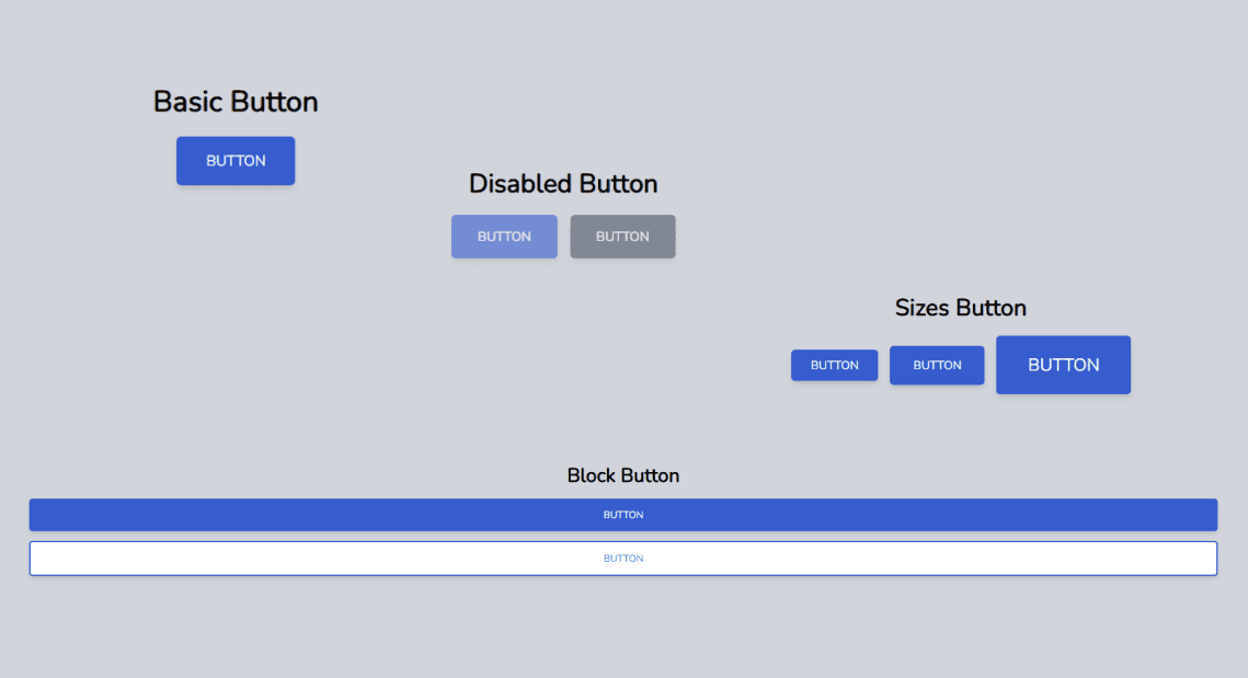 Flexible Style Button Component - Tailwindtap